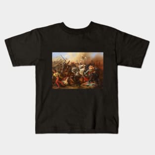 Jeanne d'Arc in Battle by August Gustav Lasinsky Kids T-Shirt